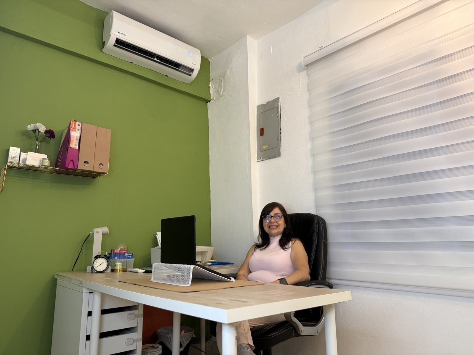 Oficina donde se conversa con las familias